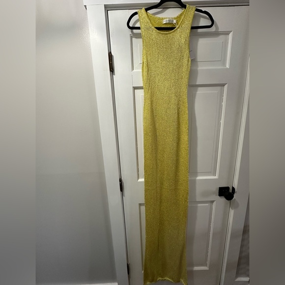 Asta Resort NataliaChartreuse Sequin Maxi Dress - Picture 5 of 12
